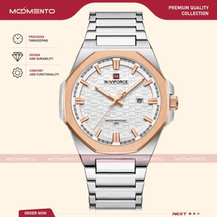 Naviforce 9245 - Silver Rose White