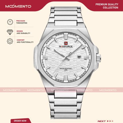 Naviforce 9245 - Silver White